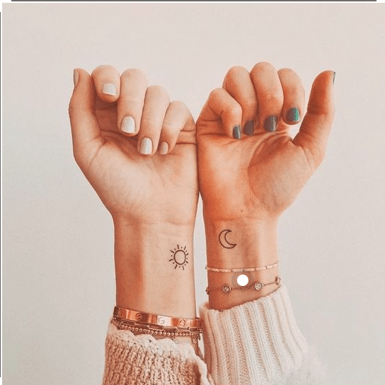 tatouage meilleure amie symbole