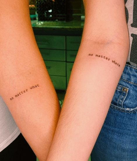 tatouages à faire avec sa meilleure amie